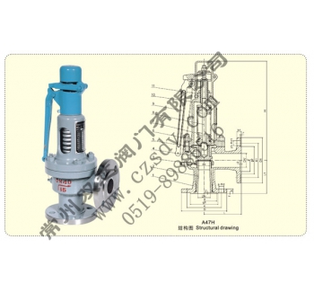 帶扳手彈簧微啟式安全閥A47H